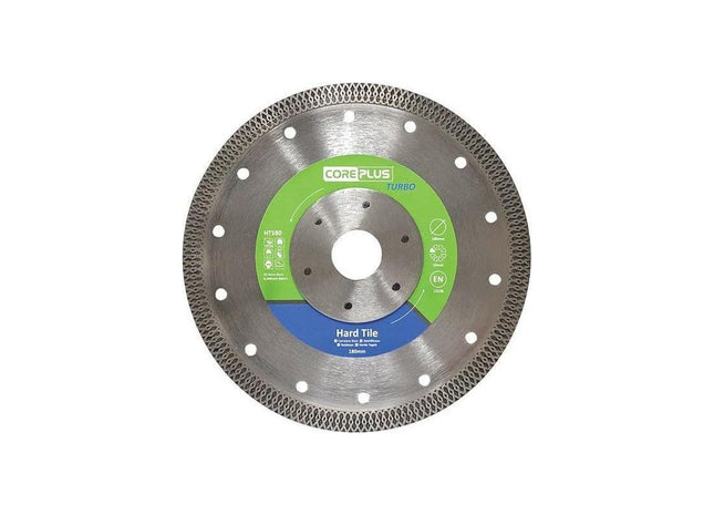 Coreplus HT180 Hard Tile Turbo Diamond Blade 180mm CorePlus - RockBottom Northampton