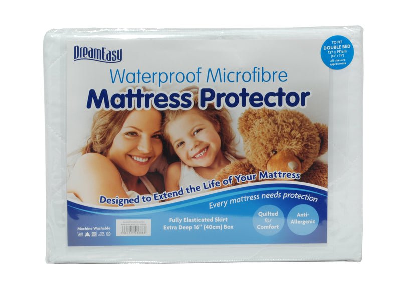 DreamEasy Waterproof Mattress Protector Single