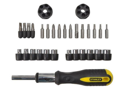 Stanley® Hand Tools Ratchet Screwdriver Set of 29 STANLEY® Hand Tools - RockBottom Nothampton