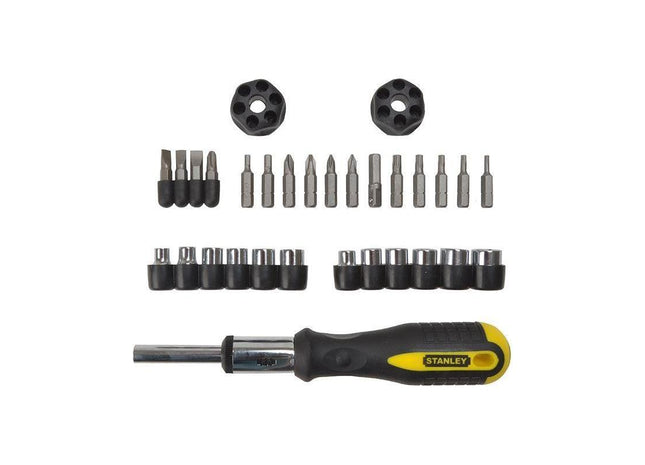Stanley® Hand Tools Ratchet Screwdriver Set of 29 STANLEY® Hand Tools - RockBottom Nothampton