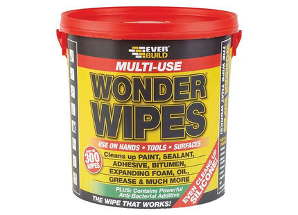 Everbuild Sika Giant Wonder Wipes (Tub 300) Everbuild Sika - RockBottom Northamptin