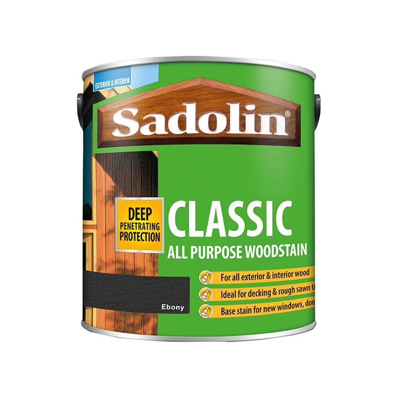 Sadolin Classic Wood Protection Ebony 2.5 litre Sadolin - RockBottom Nothampton