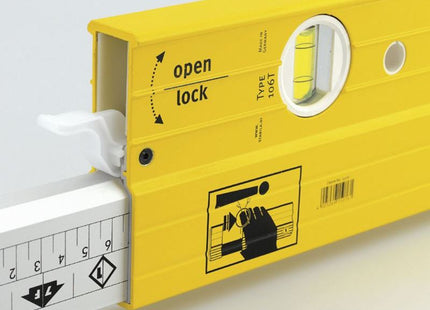 Stabila 106T-183 Extendable Spirit Level 3 Vial 183-315cm Stabila - RockBottom Nothampton