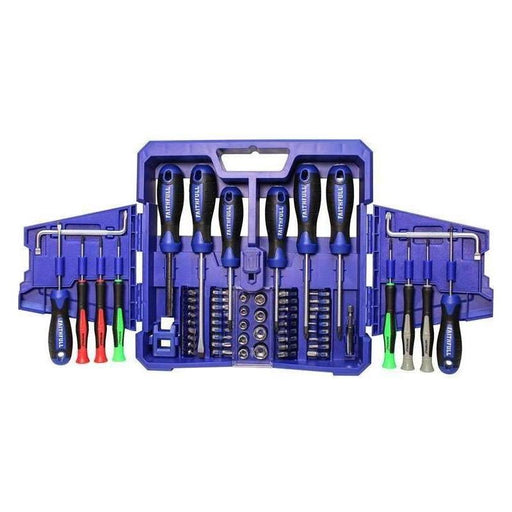 Faithfull Fold Out Screwdriver & Bit Set, 63 Piece Faithfull - RockBottom Northampton