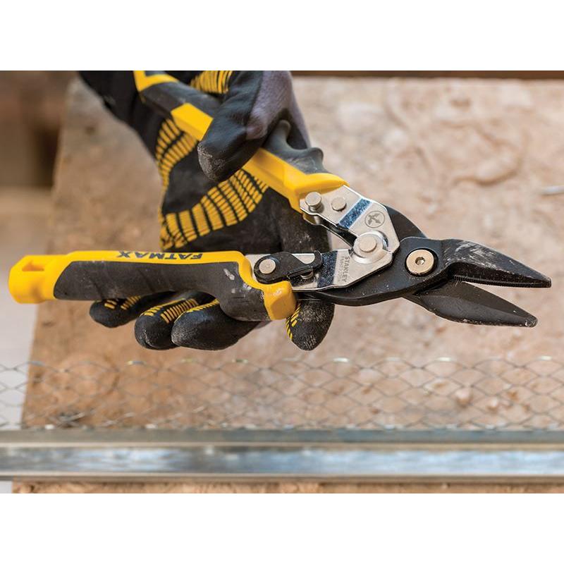 Stanley® Hand Tools FatMax® Yellow Ergo Aviation Snips Straight Cut 250mm (10in) STANLEY® Hand Tools - RockBottom Nothampton