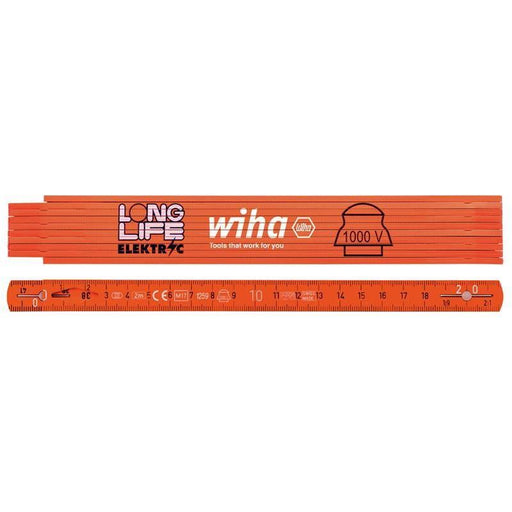 Wiha Longlife® Electrician's Folding Ruler 2m Wiha - RockBottom Northampton
