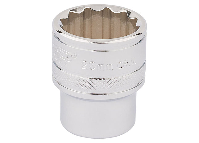 Draper HI-TORQ 12 Point Socket, 1/2" Sq. Dr., 23mm 33370 Draper - Town Tools 