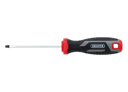Draper Slotted Soft Grip Screwdriver, SL3 x 75mm Draper - Town Tools