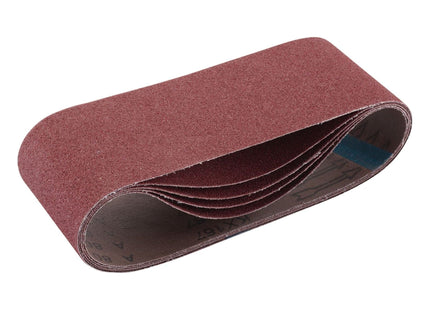 Draper Cloth Sanding Belt, 100 x 610mm, 80 Grit (Pack of 5) 09248 Draper - Town Tools 