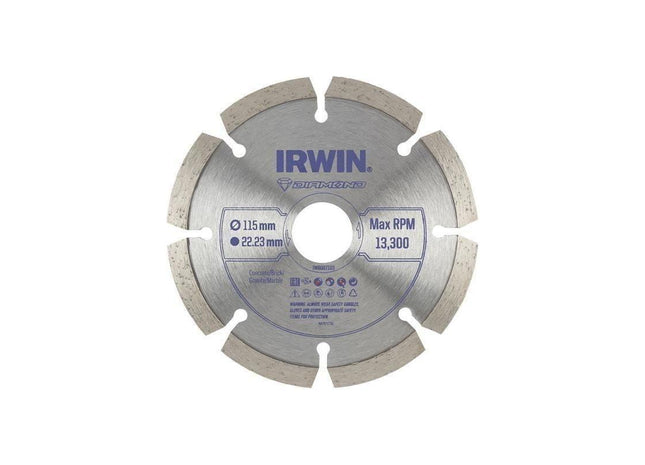 Irwin® Segmented Diamond Blade 115 x 22.23mm IRWIN® - RockBottom Northampton