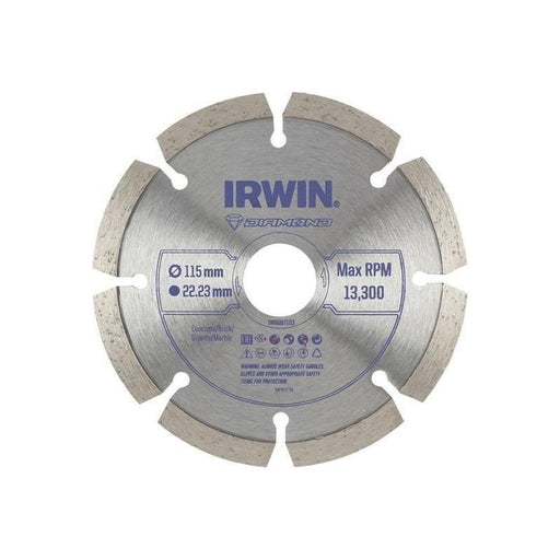 Irwin® Segmented Diamond Blade 115 x 22.23mm IRWIN® - RockBottom Northampton