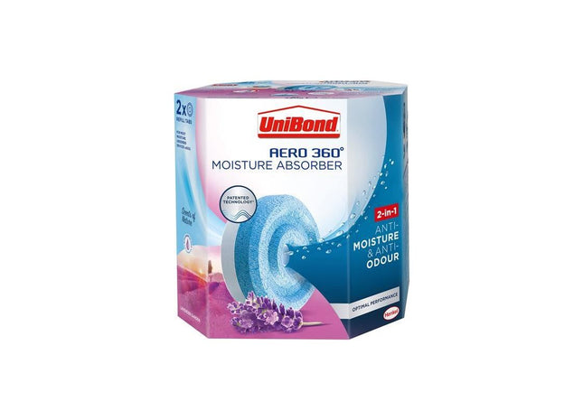 Unibond AERO 360º Moisture Absorber Lavender Garden Refills (Pack 2) UniBond - RockBottom Northampton