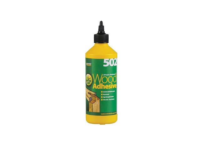 Everbuild Sika 502 All Purpose Weatherproof Wood Adhesive 500ml Everbuild Sika - RockBottom Northamptin