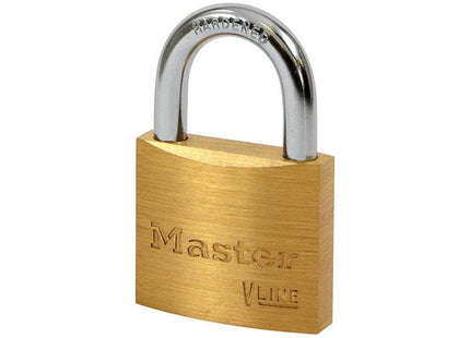 Master Lock V Line Brass 40mm Padlock - Keyed Alike 2341 Master Lock - RockBottom Northampton