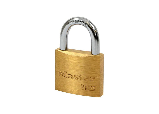 Master Lock V Line Brass 40mm Padlock - Keyed Alike 2341 Master Lock - RockBottom Northampton