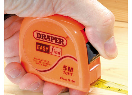 Draper Measuring Tape, 5m/16ft x 19mm, Blue 75881 Draper - Town Tools 