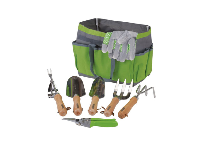 Draper Stainless Steel Garden Tool Set with Storage Bag (8 Piece) 08997 Draper - Town Tools 
