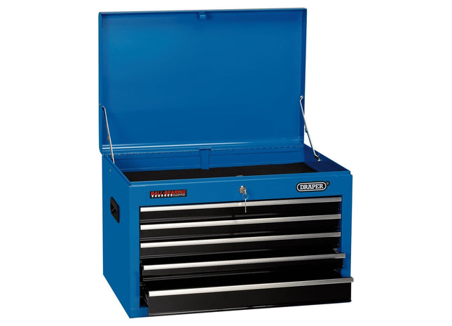 Draper Tool Chest, 5 Drawer, 26", 660 x 445 x 430mm, Blue 35746 Draper - Town Tools 