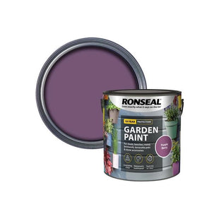 Ronseal Garden Paint Purple Berry 2.5 litre Ronseal - RockBottom Nothampton