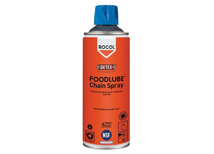 Rocol FOODLUBE® Chain Spray 400ml ROCOL - RockBottom Nothampton
