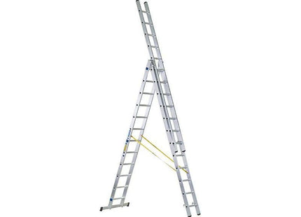 Zarges D-Rung Combination Ladder 3-Part 3 x 12 Rungs Zarges - RockBottom Northampton