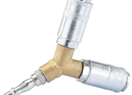 Draper PCL Twin Standard Coupling, 2 x Male Couplings, 1 x Tailpiece 25855 Draper - Town Tools 