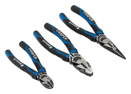 Draper High Leverage Plier Set, Blue (3 Piece) 28033 Draper - Town Tools 