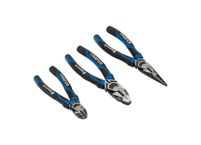 Draper High Leverage Plier Set, Blue (3 Piece) 28033 Draper - Town Tools 