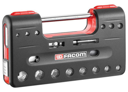 Facom 3/8in Drive 6-Point Detection Box Socket Set, 18 Piece Facom - RockBottom Northampton