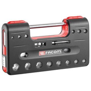 Facom 3/8in Drive 6-Point Detection Box Socket Set, 18 Piece Facom - RockBottom Northampton