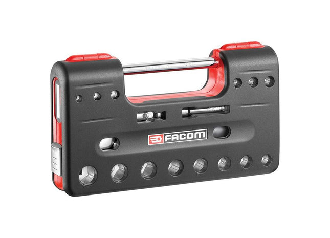 Facom 3/8in Drive 6-Point Detection Box Socket Set, 18 Piece Facom - RockBottom Northampton