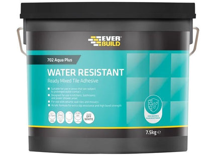 Everbuild Sika 702 Water Resistant Tile Adhesive 7.5kg/5 litre Everbuild Sika - RockBottom Northamptin