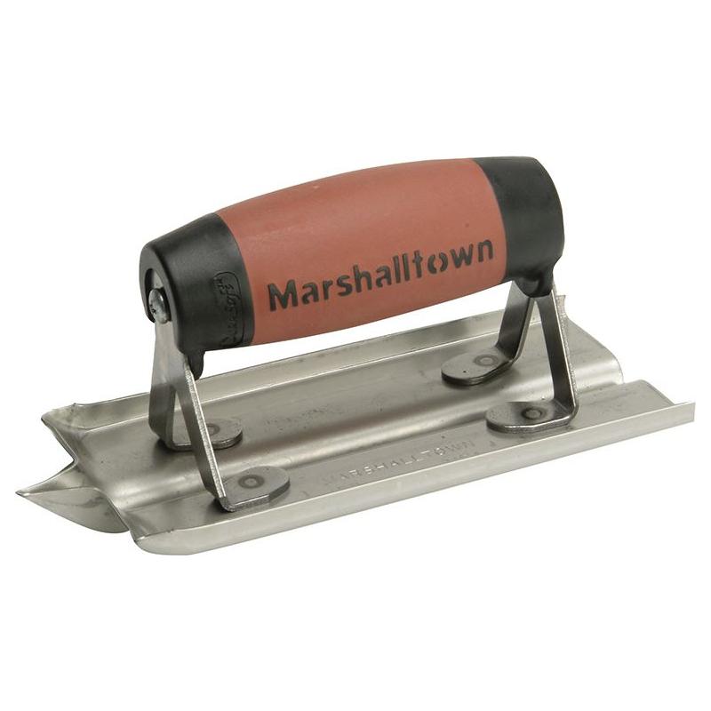 Marshalltown M180D Stainless Steel Groover Trowel DuraSoft® Handle 6 x 3in Marshalltown - RockBottom Northampton
