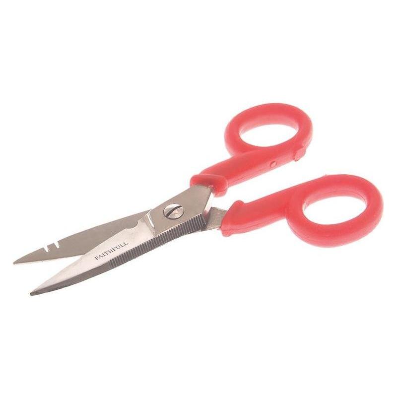 Faithfull Electrician's Wire Cutting Scissors 125mm (5in) Faithfull - RockBottom Northampton