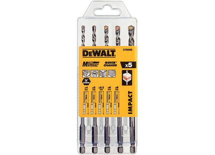 Dewalt Power Tools DT60099 Extreme Impact Masonry Drill Bit Set 5 Piece DeWALT Power Tools - RockBottom Northampton
