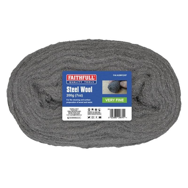 Faithfull Steel Wool Very Fine 200g Faithfull - RockBottom Northampton