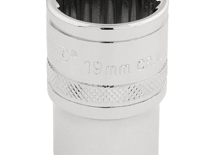 Draper HI-TORQ 12 Point Socket, 1/2" Sq. Dr., 19mm 33231 Draper - Town Tools 