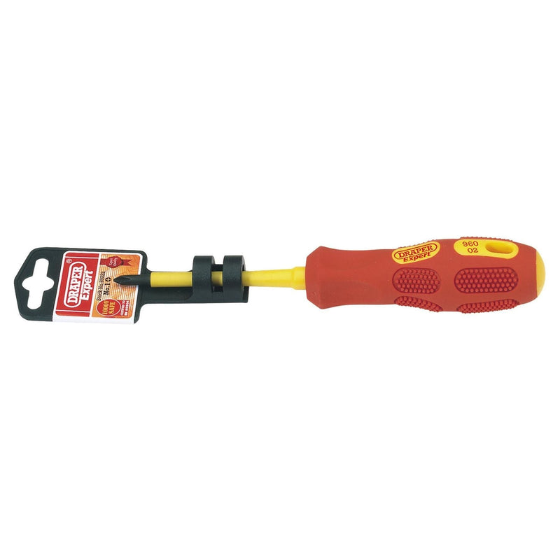 Draper VDE Approved Fully Insulated Cross Slot Screwdriver, No.1 x 80mm (Display Draper - Town Tools 