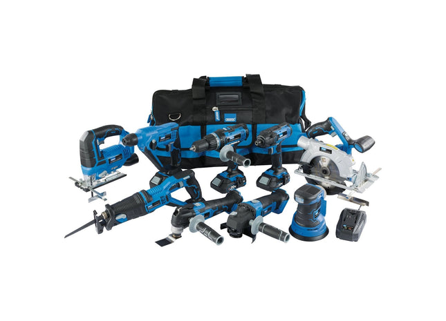 Draper Storm Force 20V Cordless Kit (9 Piece) 17763 Draper - Town Tools 