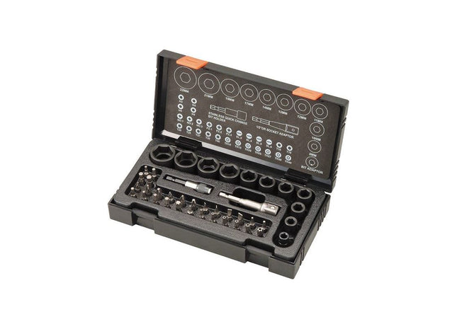 Hikoki Metric 1/2in Drive Impact Socket & Bit Set, 41 Piece HiKOKI - RockBottom Northampton