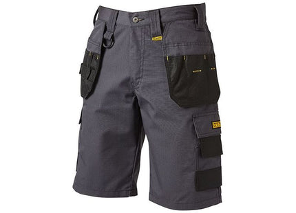Dewalt Power Tools Cheverley Lightweight Grey Polycotton Shorts Waist 30in DeWALT Power Tools - RockBottom Northampton