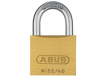 Abus Mechanical 55/40mm Brass Padlock Keyed Alike 5401 ABUS Mechanical - RockBottom Northampton 