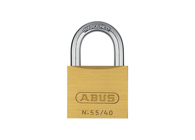 Abus Mechanical 55/40mm Brass Padlock Keyed Alike 5401 ABUS Mechanical - RockBottom Northampton 