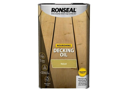 Ronseal Decking Oil Natural Clear 5 litre Ronseal - RockBottom Nothampton