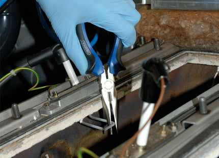 Draper Soft Grip Long Nose Pliers, 200mm Draper - Town Tools