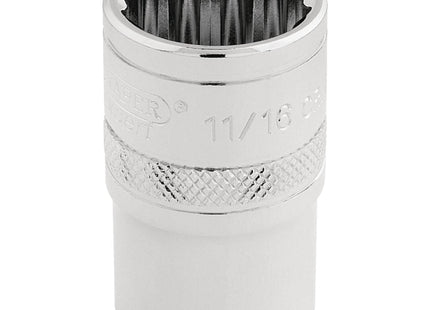 Draper HI-TORQ 12 Point Socket, 1/2" Sq. Dr., 11/16" 33644 Draper - Town Tools 