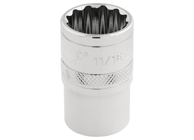 Draper HI-TORQ 12 Point Socket, 1/2" Sq. Dr., 11/16" 33644 Draper - Town Tools 