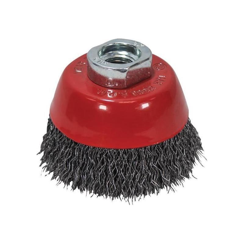 Faithfull Wire Cup Brush 60mm M14x2, 0.30mm Steel Wire Faithfull - RockBottom Northampton