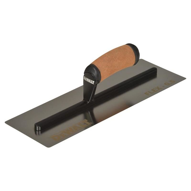 Dewalt Drywall 0.5mm FLEX Stainless Steel Flat Trowel, Leather Handle 14in DEWALT Drywall - RockBottom Northampton