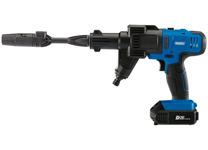 Draper D20 20V Cordless Pressure Washer Kit, 1 x 2.0Ah Battery, 1 x Fast Charger Draper - Town Tools